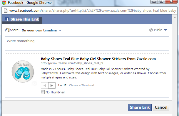 Showing how meta descriptions are used in a FB share