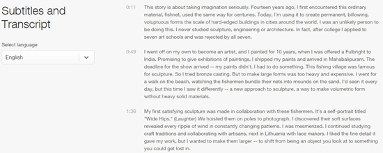 text transcription text transcription