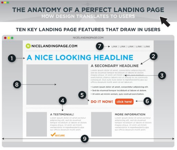 landing page infographic