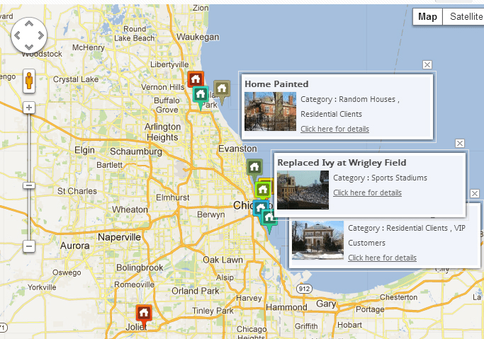 WP Map Folio for local businesses