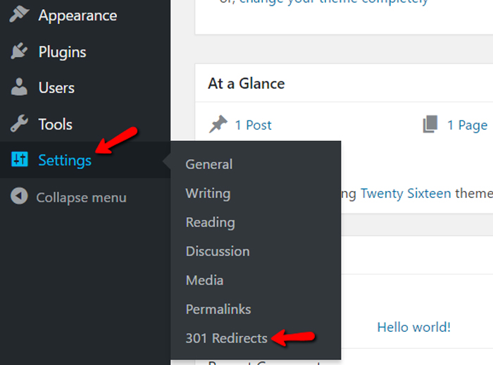 301 Redirects Using WordPress Plugin