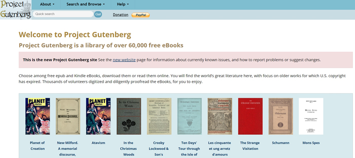 1971 - Project Gutenberg & the e-book