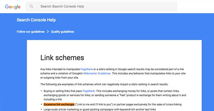 Google and the Link Exchange