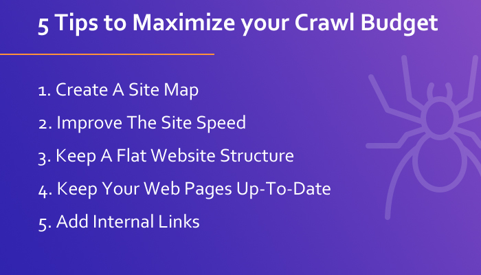 5 Tips to Maximize your Crawl Budget