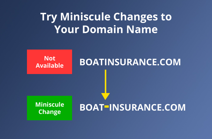 Try Miniscule Changes to Your Domain Name