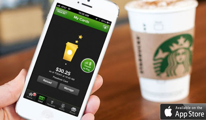 cellular data from Starbucks App