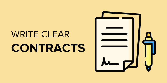 Write Clear Contracts,personal life and difficult client