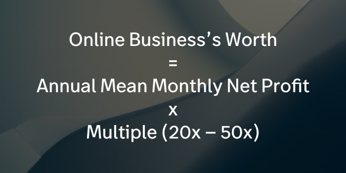 online business's worth