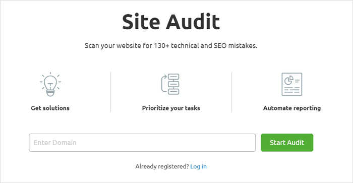 Perform an Initial Website Audit