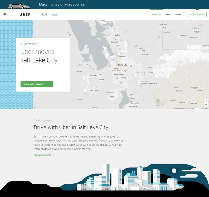 Location Specific Landing Page