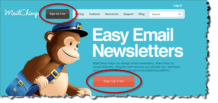 MailChimp Call to Action