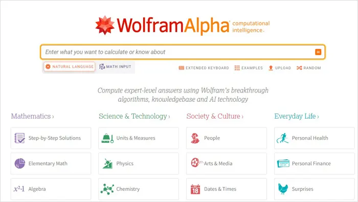 WolframAlpha